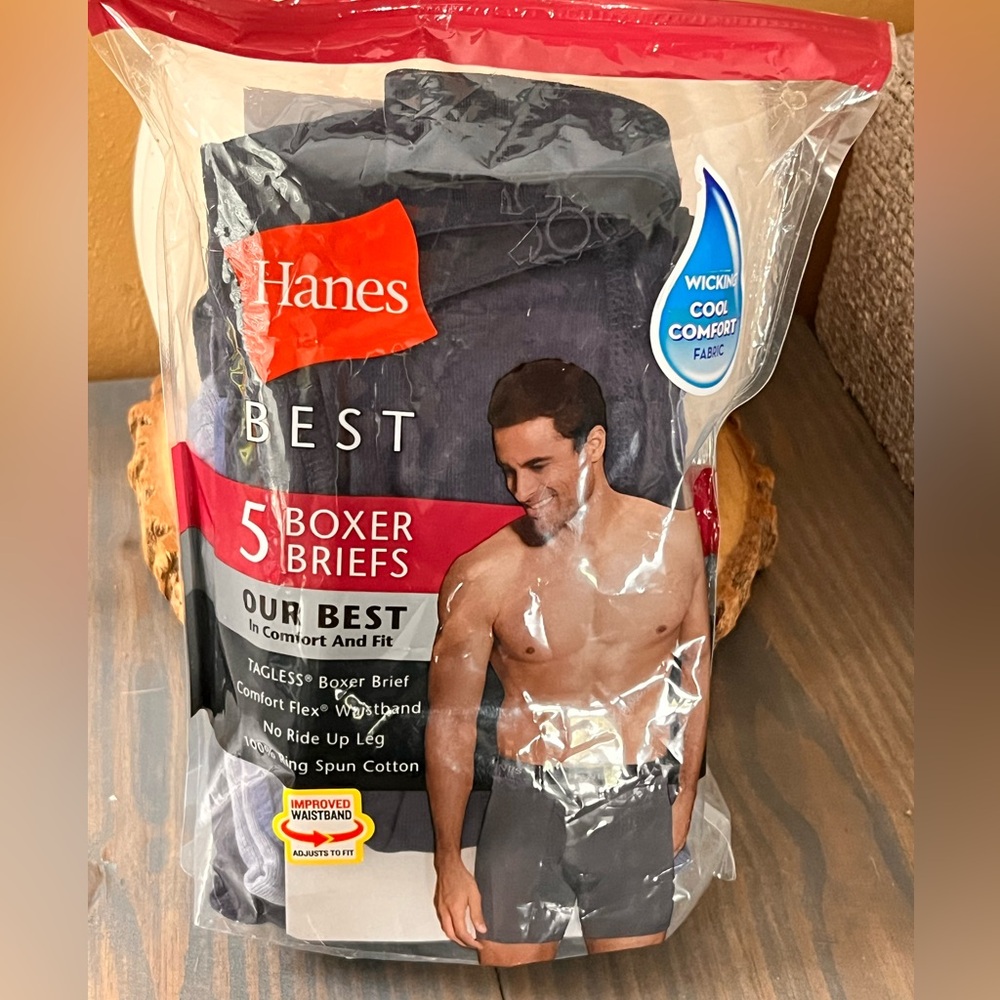 Hanes mens boxer briefs NEW